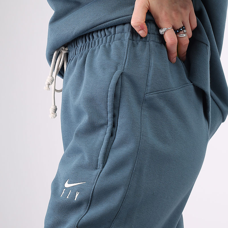 женские синие брюки Nike Swoosh Fly Standart Issue CU3482-058 - цена, описание, фото 3